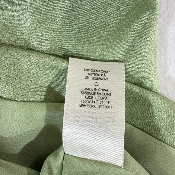 NWT Alice + Olivia Revolve Women's Green One-Shoulder Cutout Karoline Dress 2 - Picture 15 of 15
